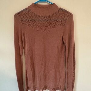 Odd Molly Dusty Rose Knit Top